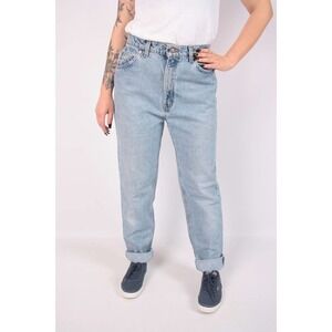 VINTAGE Levi's Women's Tapered Fit High Waist Jeans Stretch Light Wash Size 12